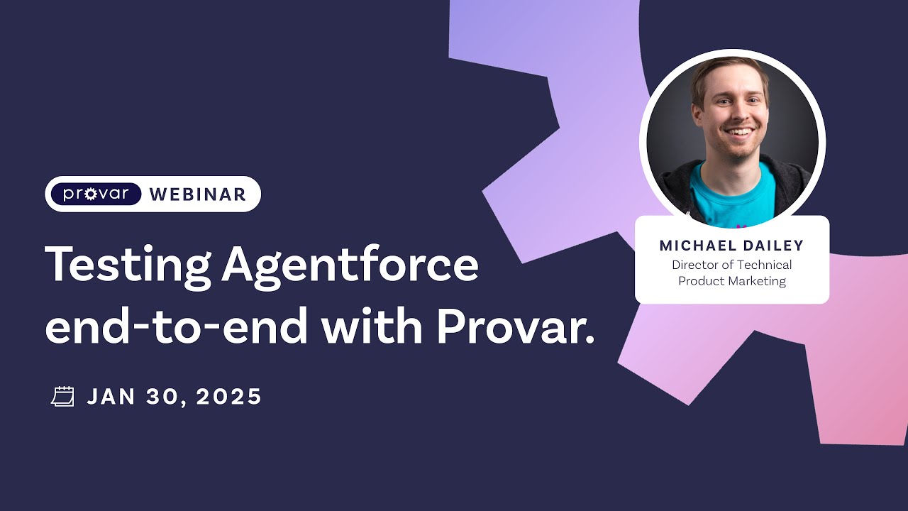 Testing Agentforce with Provar