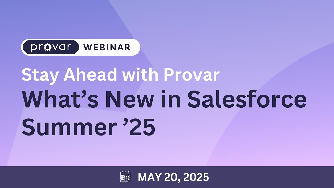 What's New in Salesforce Summer '25